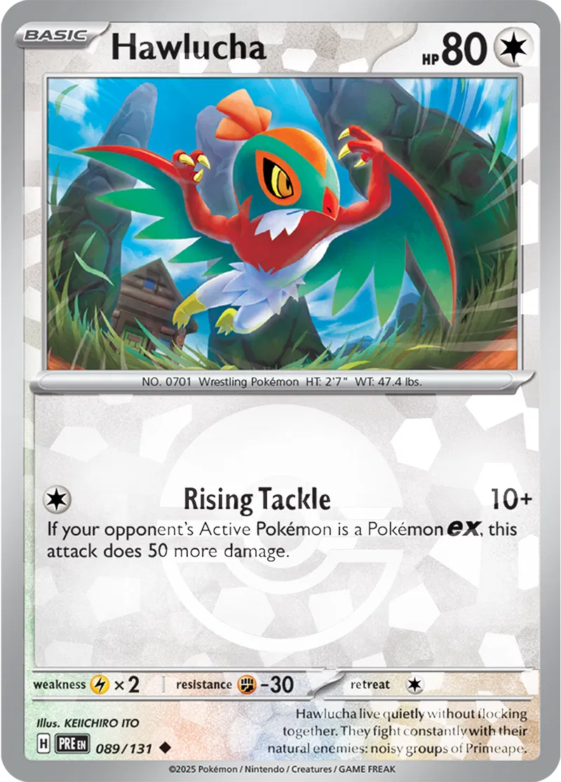Hawlucha Poke ball Holo